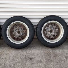 ダイハツ純正アルミホイール ハブ径約50ｍｍ 155/65/13 GOOD YEAR ICENAVI ZEAⅡ ※引き取りまたは指定駅渡しの画像