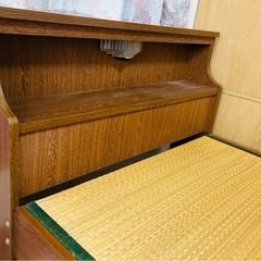 畳 シングルベッド 引き出し付きの画像