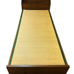 畳 シングルベッド 引き出し付きの画像