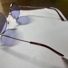 丸眼鏡 SUNGLASS for JAPANESE　GOLD × LIGHT PURPLE カラーレンズ の画像
