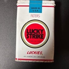 ラッキーストライク　ビンテージ箱　灰皿の画像