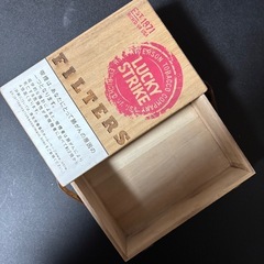 ラッキーストライク　ビンテージ箱　灰皿の画像