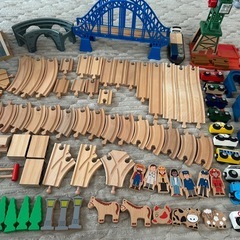 木製レールセットの画像