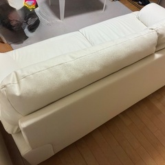 ニトリ　3人掛けソファ　傷・汚れに強い合成皮革 3人掛けソファ(Nシールドキャッツ3 IV)の画像