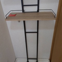 ランドリーラック 突っ張り 3段 幅60 × 奥行37.4 × 高さ206.5〜260cmの画像