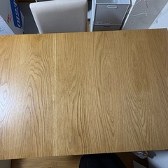伸縮　ダイニングテーブル　幅75cm 幅120cmの画像