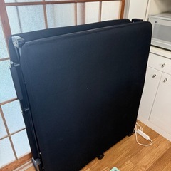 アイリスオーヤマ 折りたたみベッド OTB-KRR ブラックの画像