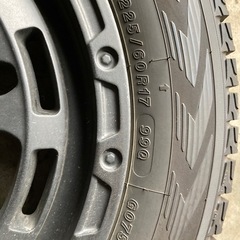 YOKOHAMA 225/60R17 23年製　冬タイヤ　タイヤホイールセットの画像