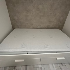 【決まりました！】IKEA ベットBRIMNES ブリムネス ベッドフレーム のみの画像