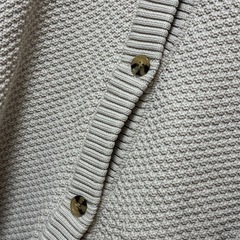 2wayかぎ編みニットプルオーバーカーディガンの画像