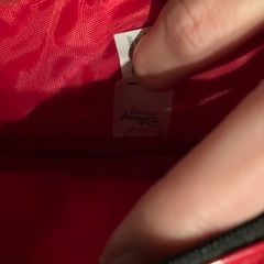 ディズニーストア　ミニーマウス ポーチ 赤い水玉の画像