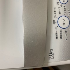 値下げ)洗濯機　7kg 2022年の画像