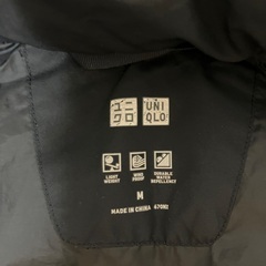 UNIQLO メンズ　シームレスダウンコートの画像