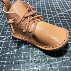 ハイカット本革シューズMINI レザーキーホルダーの画像