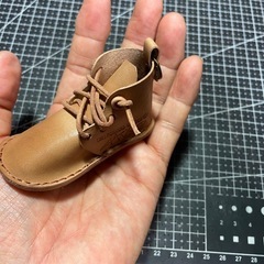 ハイカット本革シューズMINI レザーキーホルダーの画像