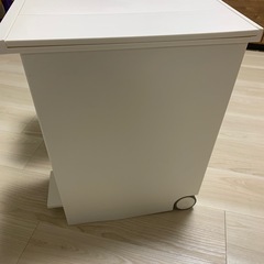 KEYUCA両開きダストボックス L（27L）ホワイト ゴミ箱の画像