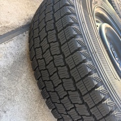 【取引完了】ハイエースバン 2024年　スタッドレスタイヤ　4本セットGOOD YEAR ICE NAVI CARGO アイスナビ　ホイールセットの画像