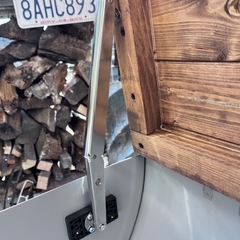 ドラム缶リメイクテーブル&チェアーのセット販売です（グレー色）の画像