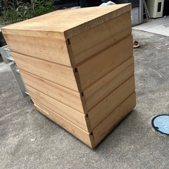 スチールラック　木製の画像