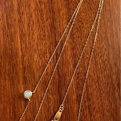 エテ ete K10 ホワイトオパール ネックレス ペンダント イエローゴールド の画像