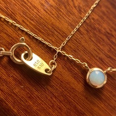 エテ ete K10 ホワイトオパール ネックレス ペンダント イエローゴールド の画像