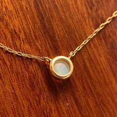 エテ ete K10 ホワイトオパール ネックレス ペンダント イエローゴールド の画像