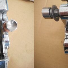 動作確認済 ベルリンガー Ｆブレーキキャリパー4POT(マスター付)　メッキ　マジェスティ250C　83mmピッチ　USED　マジェ(4HC)，マジェ125(子マジェ)，マグザム，SDR，SRX，XJR等にもの画像