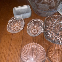 GYP1130 ガラス食器まとめ売り　小皿　鉢　角皿　デザート皿の画像