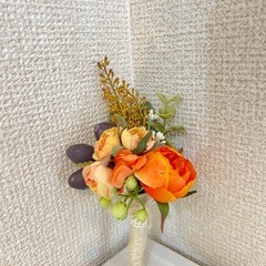 ブーケ、ブートニアセットの画像