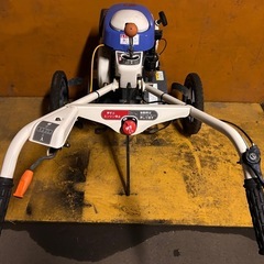 耕運機　管理機　イセキ　KM-41   可動品　一発始動　ガソリン　車輪付き　動作確認済み　引取限定の画像