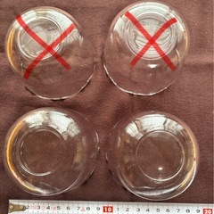 ガラス製　丸型　小鉢　2個まとめの画像