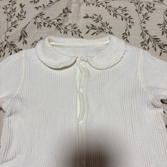 ベビーロンパース 80cm ホワイト の画像