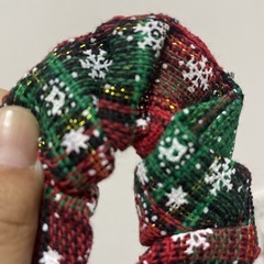 12/4クリスマス柄シュシュなどの画像