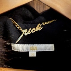 rich ダッフルコート　ブラック　38 ウール　フォックスファーの画像