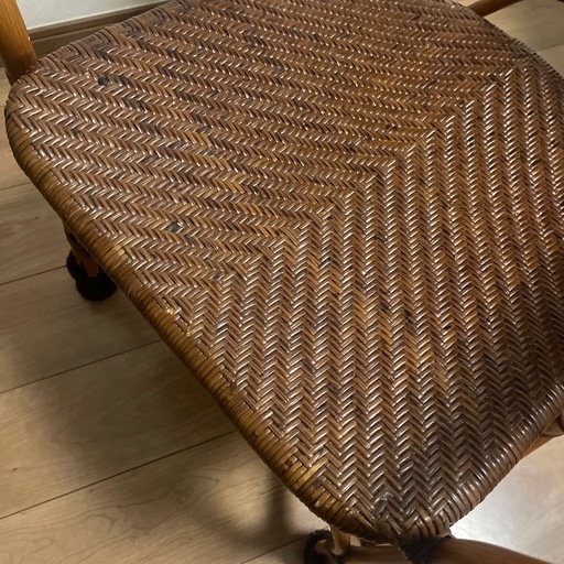 Kazama ラタン アームチェア ブラウン