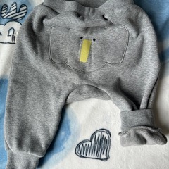 ベビー服　キッズ服3点セット　裏起毛 ズボン 80cm　　の画像