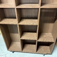 ☆マルチ本棚 幅108cm　ブラウンの画像