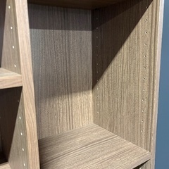 ☆マルチ本棚 幅108cm　ブラウンの画像