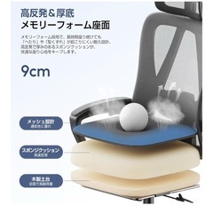 【新品未使用】オフィスチェアの画像