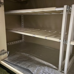 ニトリ 洗面下収納ラック シンク下フリーラック 伸縮ラック 30×40×42〜80cm 2組セットの画像