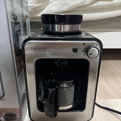 siroca コーヒーメーカー ミル機能付き　箱、保証書説明書付きの画像