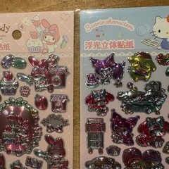 ボンボンシール　サンリオキラキラセット5枚の画像
