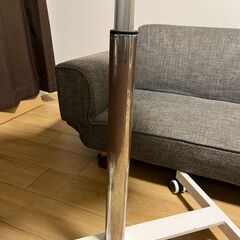 高さ調整可 スタンディングデスク（幅66cm×奥行40cm、白）の画像