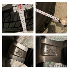 【美品】日産セレナ　スタッドレスタイヤ　ホイール付き4本セット　ブリザックVRX3の画像