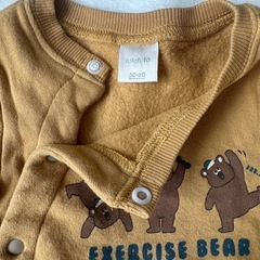 ベビー服　冬　裏起毛　50-60cm，70cm ２点セットの画像