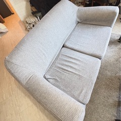 ソファ2人グレー(美品
)の画像