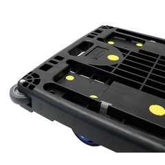 ★浅香工業 低静音メッシュ台車 しずプラメッシュＰＭ２００ブラックの画像