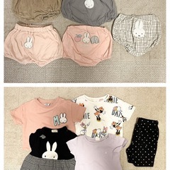 こども服女の子⁑夏服⁑まとめ売り４４点⁑８０⁑保育園着の画像