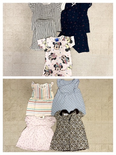 こども服女の子⁑夏服⁑まとめ売り44点⁑80⁑保育園着