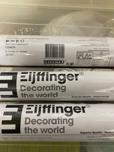 輸入壁紙 Eijffinger 　Decorating the world  　　　　Charm 331257 -3本セット